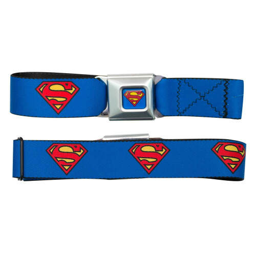 Superman Superman Logo Seatbelt Buckle Belt