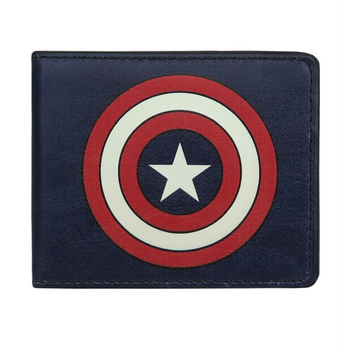 Captain America Captain America Shield Navy Bi-Fold Wallet