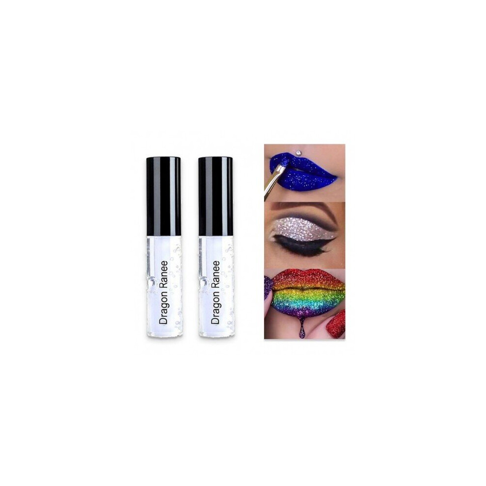 Blowuponline5 Silver Face Primer Gel Waterproof Glitter Tint Lip Eyeshadow Liquid Glue Makeup Colorful Powder Glue Eye Shadow Primer Make Up