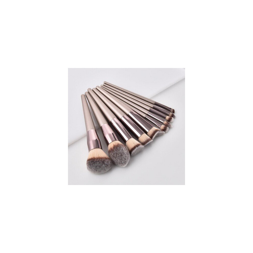 Blowuponline5 Luxury Champagne Makeup Brushes Set For Foundation Powder Blush Eyeshadow Concealer Make Up Brush Cosmetics Beauty Tools