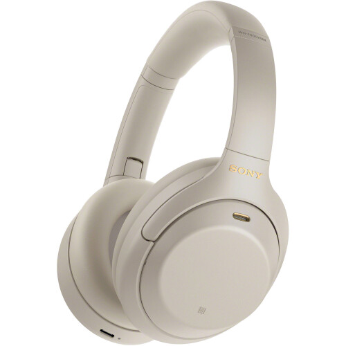 Sony Sony WH-1000XM4 Ασημί ασύρματα ακουστικά ακύρωσης θορύβου πάνω από τα αυτιά