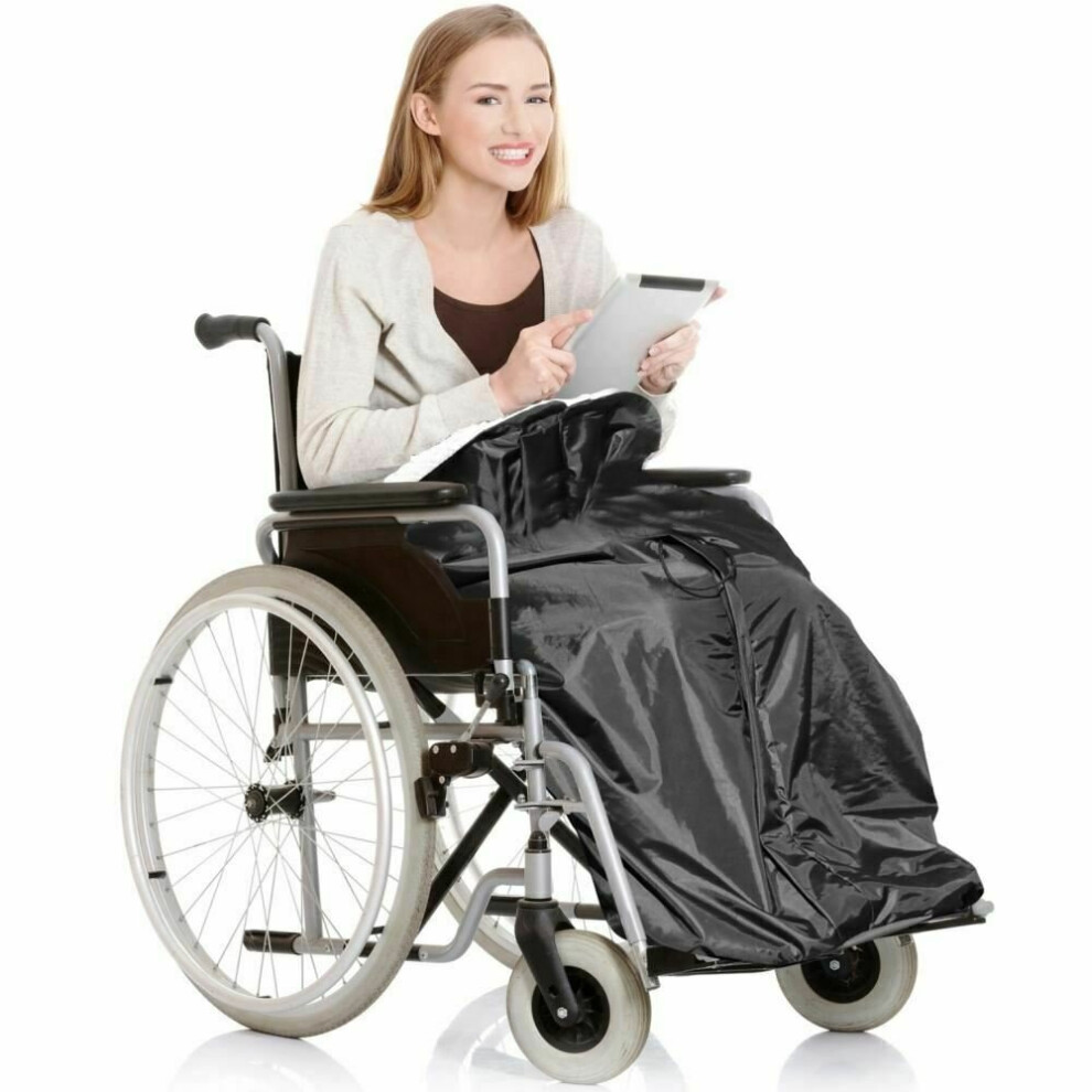 Gr8 Home Wheelchair Cozy Wrap Waterproof Fleece Blanket Throw Travel Lined Cosy Leg Cover