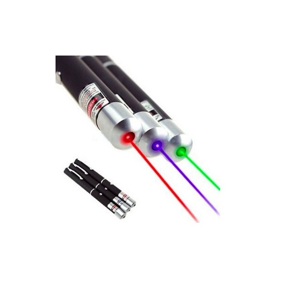 Laser Pointer Pen Powerful Beam Light Lamp Presentation 532nm Lazer High Power 3 pcs