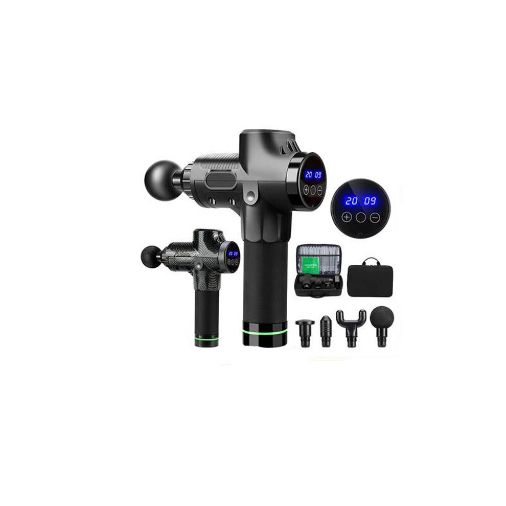 Massage Fascia Gun Electric Muscle Massager Hand-held Deep Muscle Percussive Vibration Waterblack