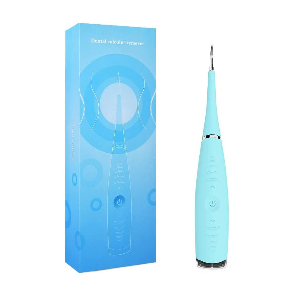 Electric Dental Plaque Reduction Tool for Dental Calculus, Tartar, Tooth Stain-Blue