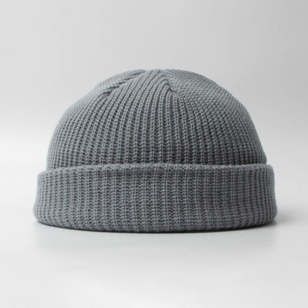 Astrocroft Soft Warm Rhombus Beanie Hats For Women And Men Headwear Stretch Cable Knit Beanies Style Caps-Black Grey