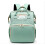 Mummy Function Backpack Portable Folding Bed for Baby rest --LightGreen 1