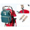Mummy Function Backpack Portable Folding Bed for Baby rest --Black 4