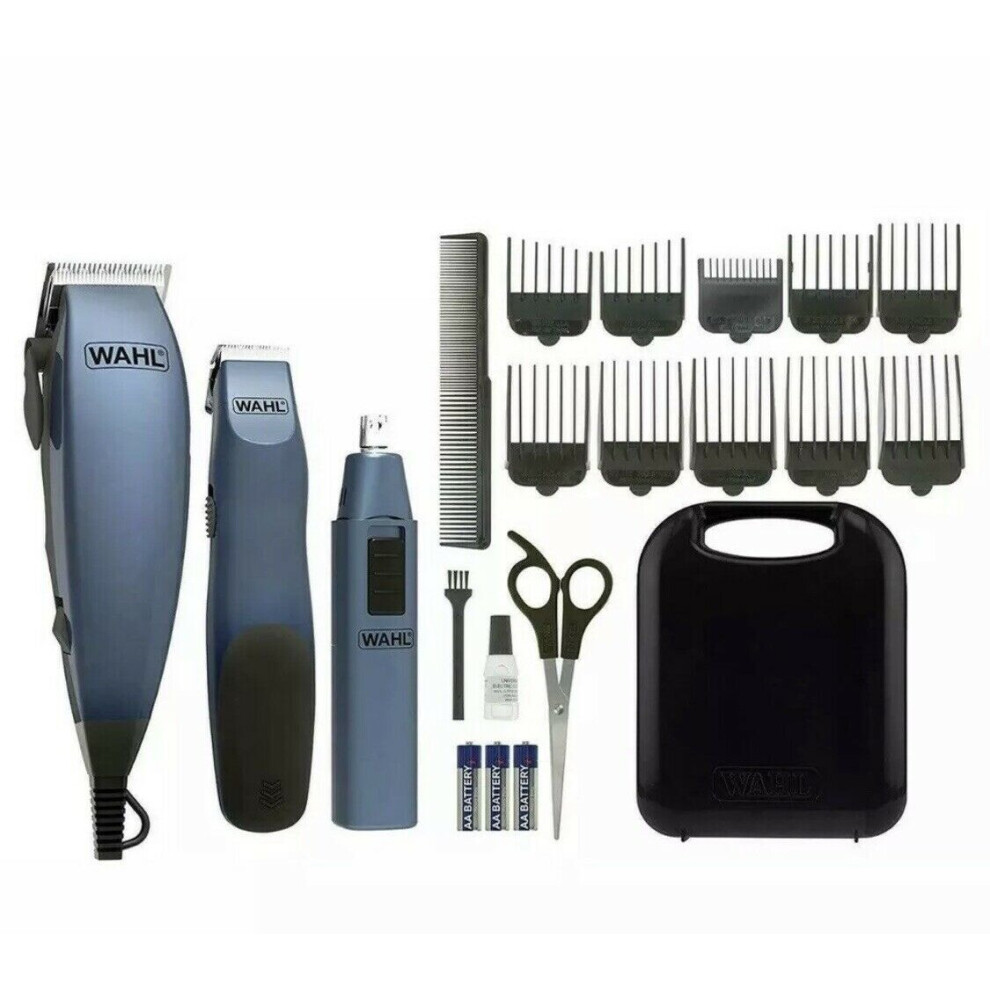 Wahl Clippers, Gift Set, with Mains & battery operated with free Nose/Ear trimmer in it's own Case.