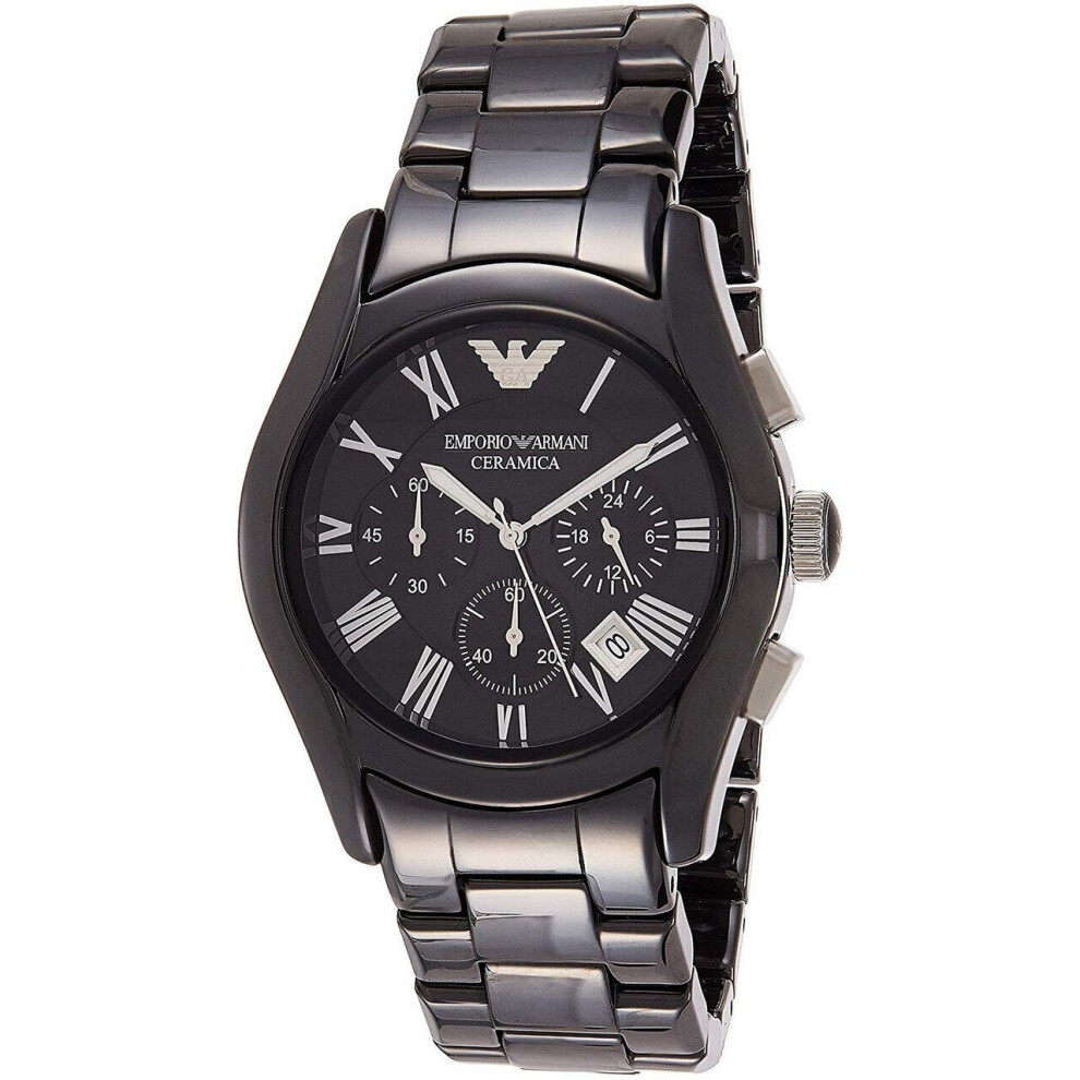 Armani Emporio Ceramica Ar1400 Chronograph Quartz Men's Watch Multicoloured