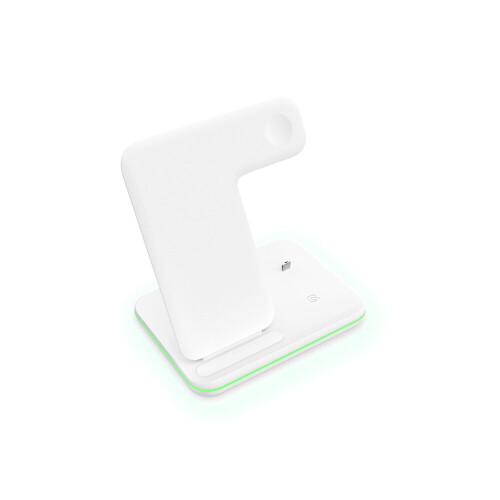 Wireless Charger,3 in 1 Wireless Charging Station for Apple Watch/Airpods -White