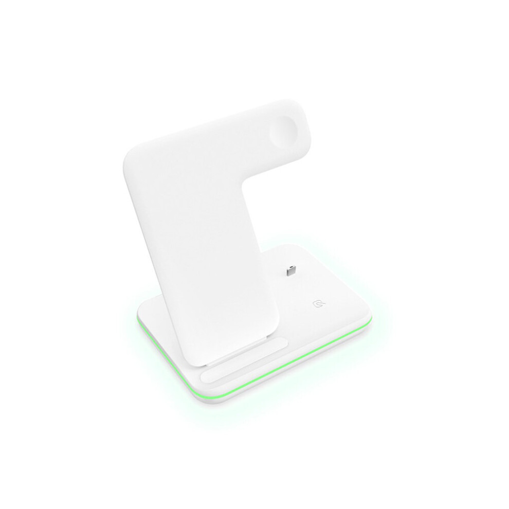 Wireless Charger,3 in 1 15W Fast Charging Station for Apple iWatch ,AirPods, iPhone -White