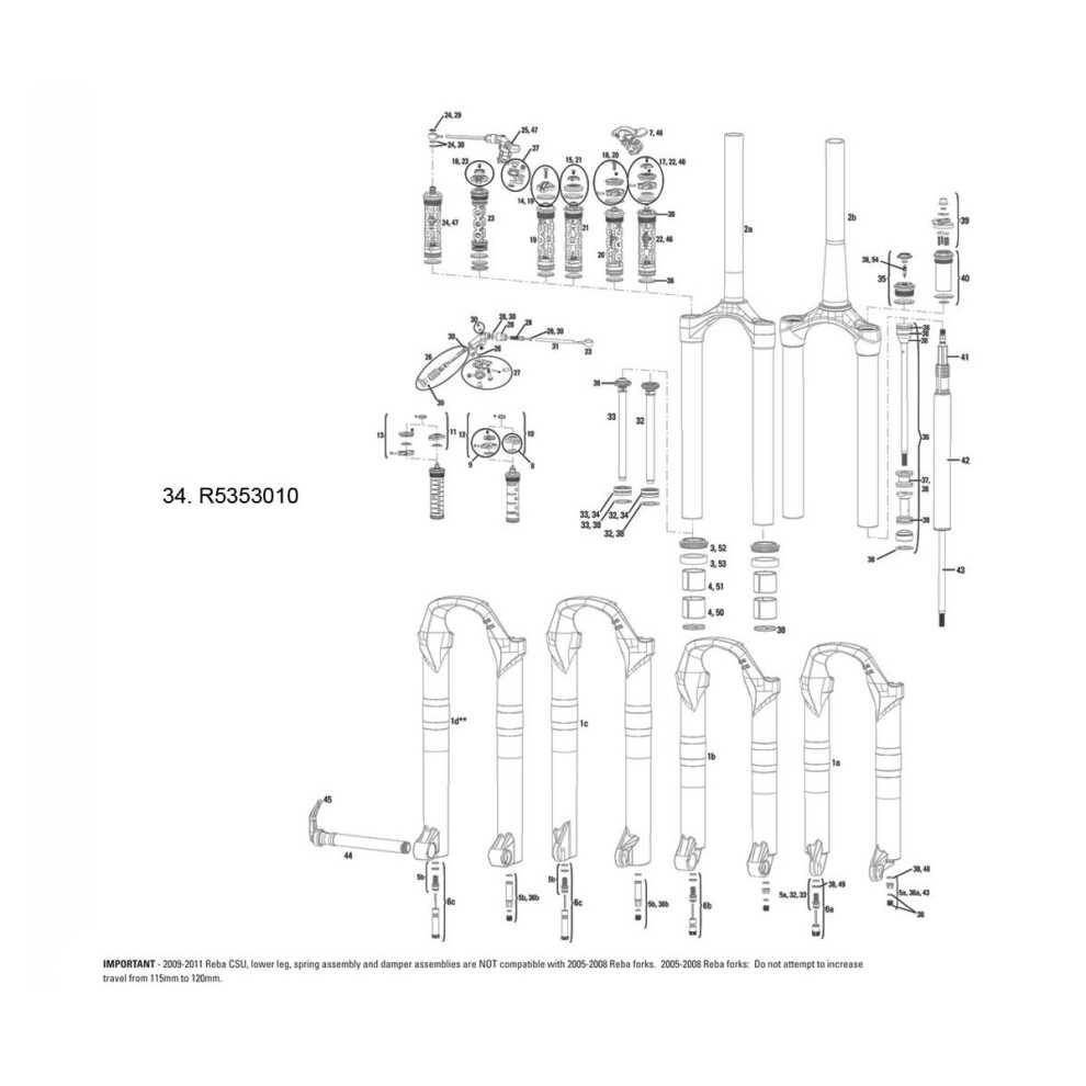 RockShox Seal Head Assy - Rebound Damper Moco Reba / Sid A 09-15