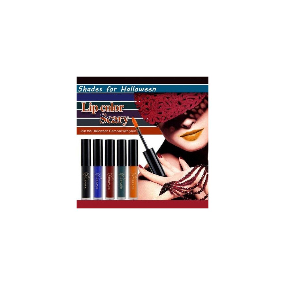 (L17001) NICEFACE Lipstick Maquiagem Long Lasting Sexy Matte Black Blue Liquid Lipgloss Lip Waterproof Party Gray Green Lip Gloss Makeup-image-OPC-P657PK5-NEW