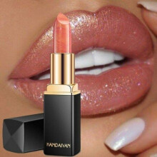 (06) Professional Lips Makeup Waterproof Long Lasting Pigment Nude Pink Mermaid Shimmer Lipstick Luxury Makeup Cosmetics