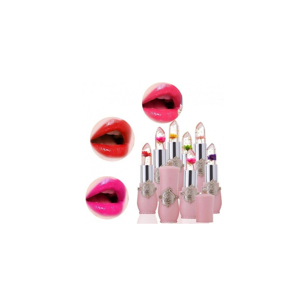 Blowuponline5 (03) New Beauty Lip Makeup Lipstick Long Lasting Moisturizer Transparent Temperature Color Changing Flower Lip Stick Batom Cosmetic