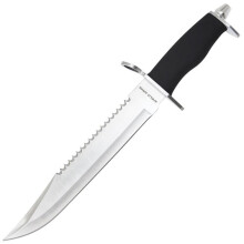15" Heavyweight Classic Hunting / Survival Knife With Saw Back Blade