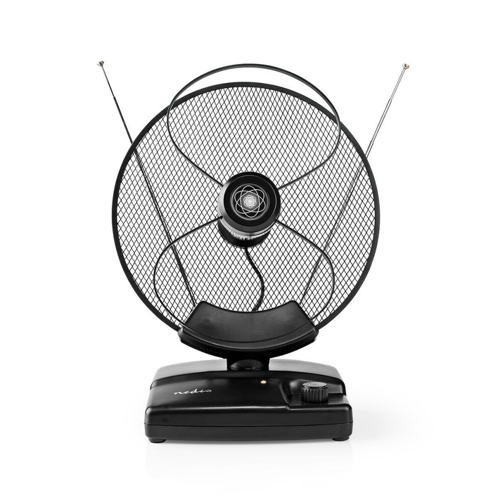 Nedis Indoor Hdtv Antenna | 0 - 25 Km | Gain 30 - 36 Db | Fm/Vhf/Uhf | Black 5412810309351