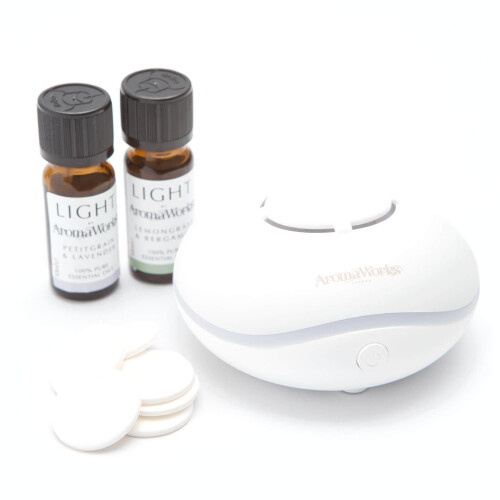 AromaWorks AromaWorks Light Range USB Aroma Diffuser & Duo 10ml Oil Gift Set