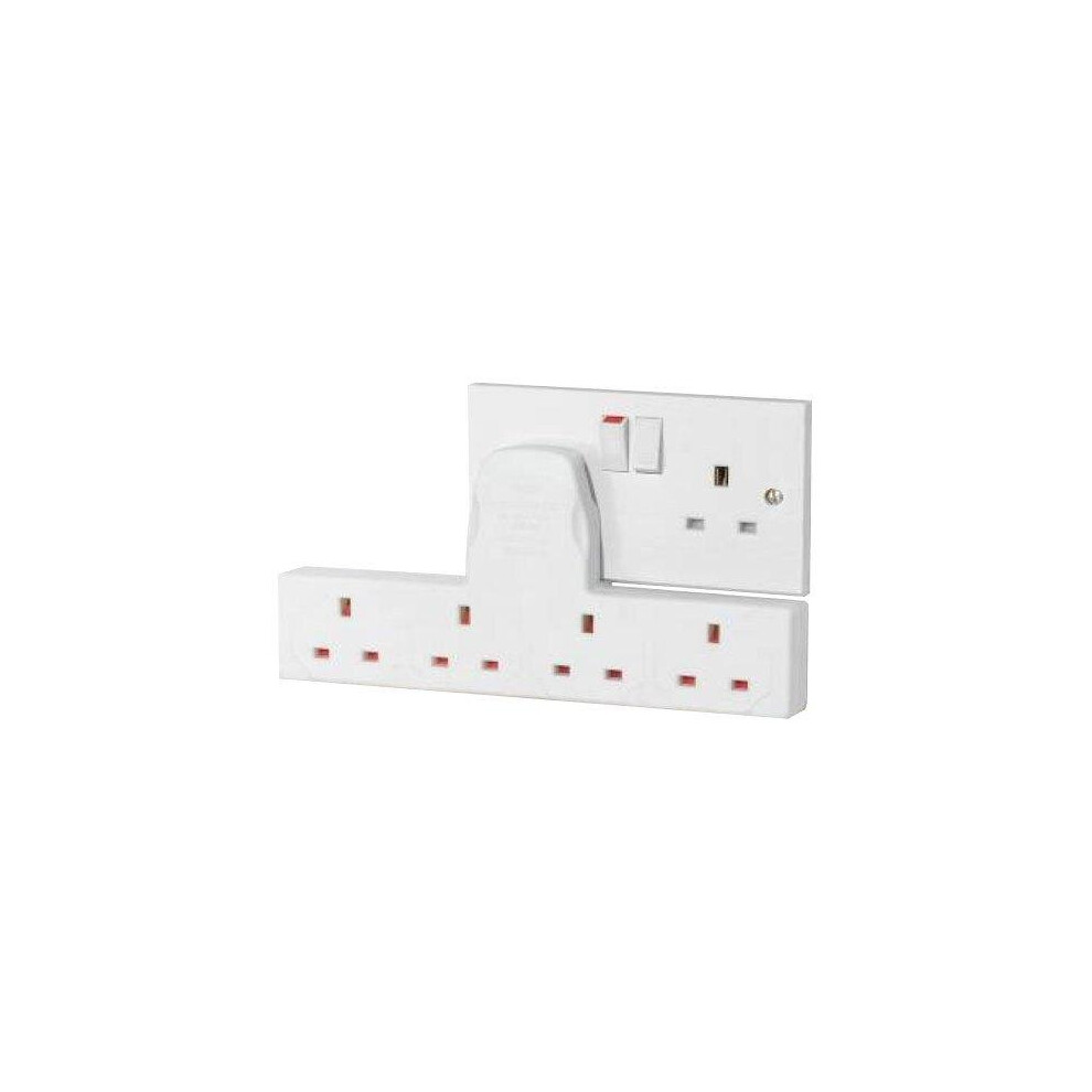 Proelec-trix Esores-4G1 4 Gang Wall Socket Converts 1 Socket into Four