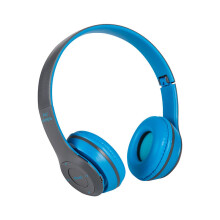 (Blue) Foldable Bluetooth Wireless P47 Headphones