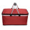 (red) Folding Lunch Picnic Camping Cooler Hamper Bag 1