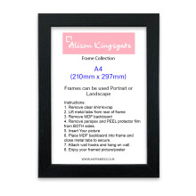 (Black, A4 - 210mm X 297mm) A1 A2 A3 A4 Black Picture Frame White Photo Frame