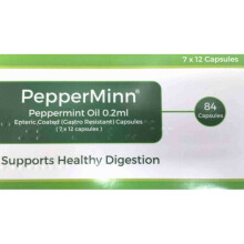 Pepperminn Peppermint Oil 0.2ml Enteric Coated Capsules - 84 | Digestive Support