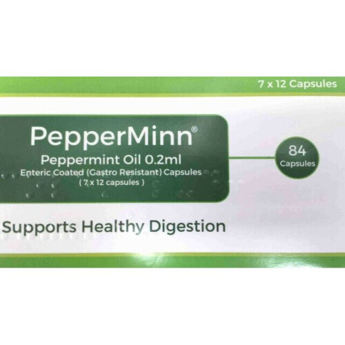 Pepperminn Peppermint Oil 0.2ml Enteric Coated Capsules - 84 | Digestive Support