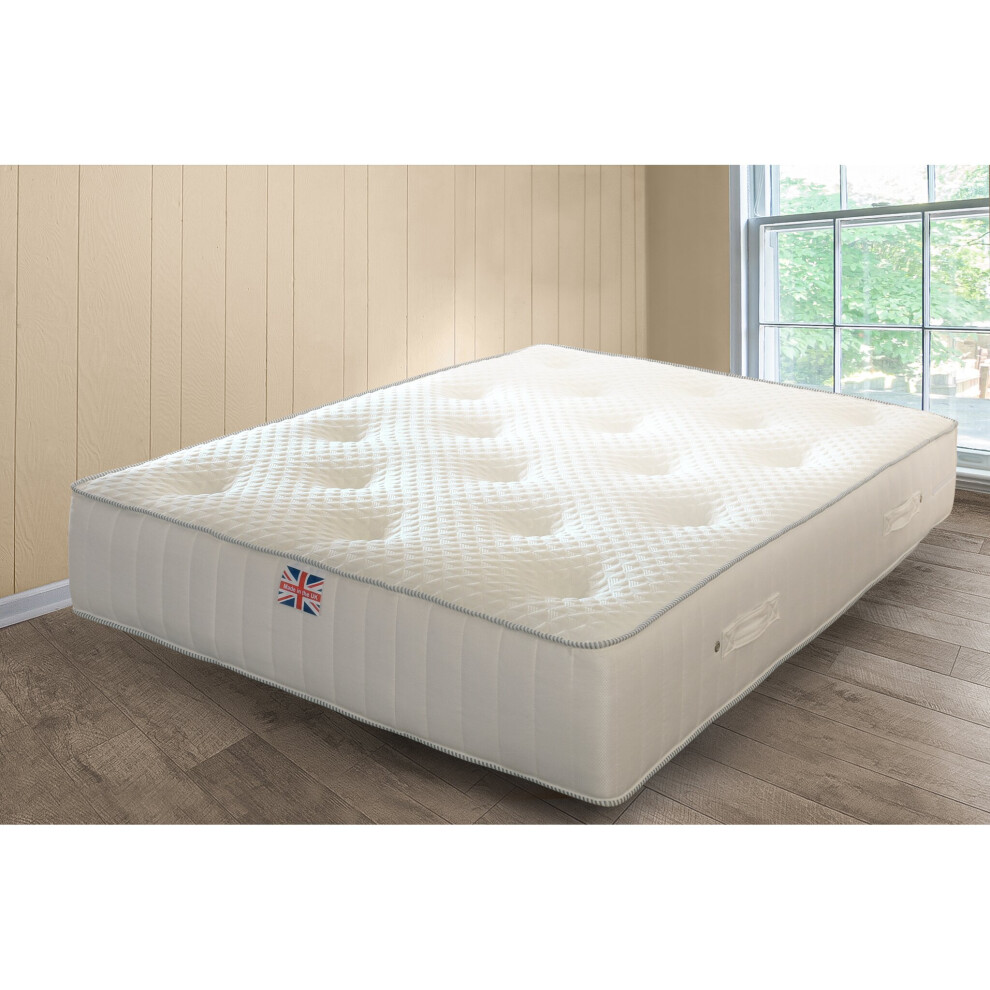 (3ft Single) Deep Memory Foam Sprung Mattress