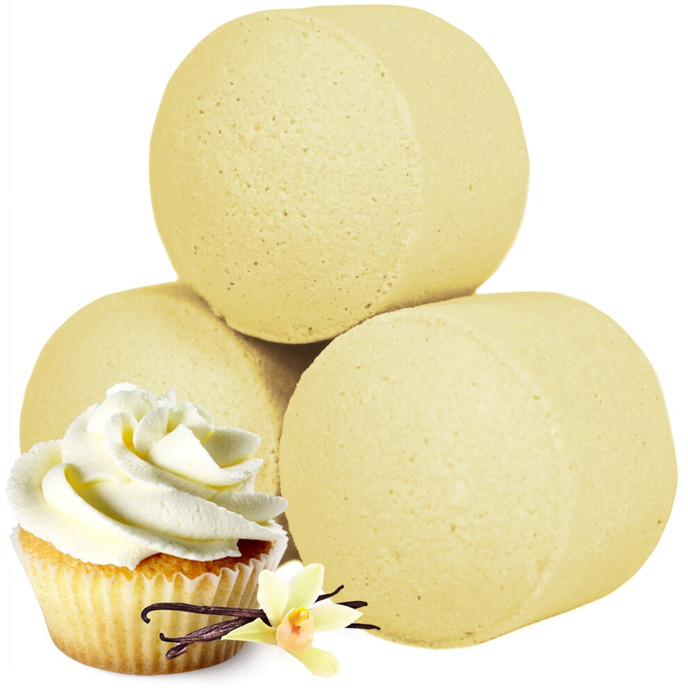 Beadz Galore, T/A Giftz Galore Ltd (Vanilla Cupcake) Ancient Wisdom Chill Pills Mini Bath Bombs Pack Of 10