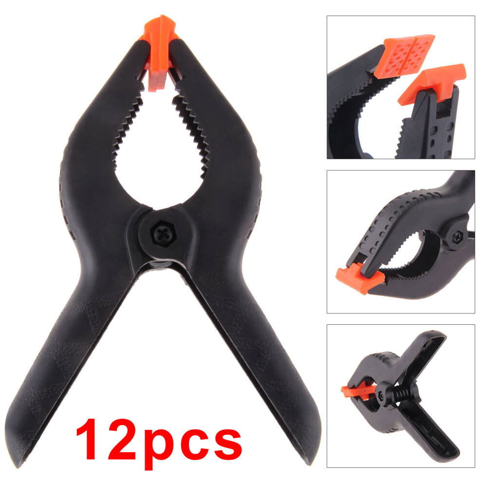 12 x 6"  Stall Spring Clamps Large Heavy Duty Clips Tarpaulin Sheets