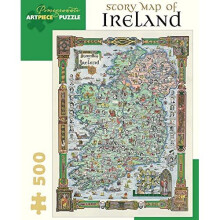 Granatapfel-Story-Karte von Irland, 500-teiliges Puzzle