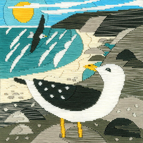 Bothy threads Silken Long Stitch Kit - Silken Scenes: Seagulls
