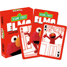 AQUARIUS Sesame Street Elmo Speelkaarten - Elmo Themed Deck voor Kaartspellen - Officiële Sesame Street Merchandise