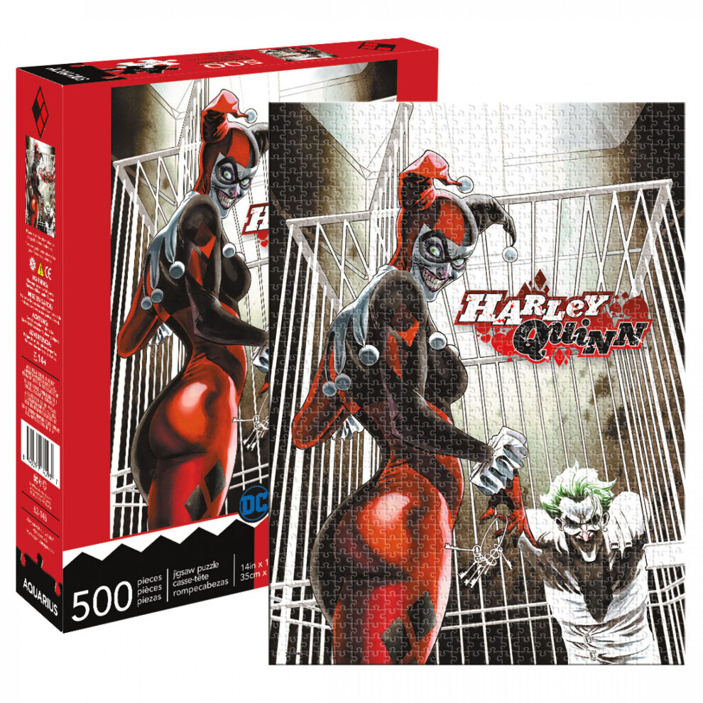 Photos - Jigsaw Puzzle / Mosaic Aquarius DC Comics Puzzle Harley Quinn & The Joker - Officially Licensed DC Comics Merchandise & C (500 Piece Jigsaw Puzzle)