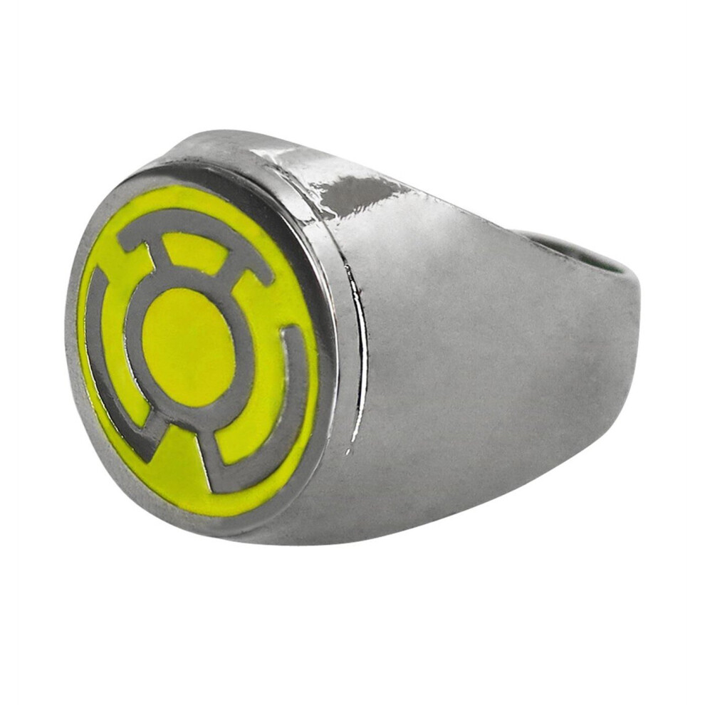 (Yellow) Yellow Lantern Symbol Stainless Steel Plated Ring