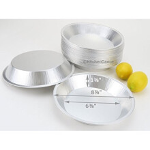 9 """" Heavy Duty Foil Pie Pander- 1 1/2 """" Deep- engangs eller genanvendelig #509 (100)