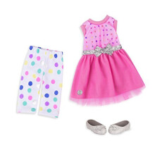 Glitter Girls af Battat - Stay Sparkly Dress & Leggings Regular Outfit - 14 """" Doll Clothes & Accessories til piger Alder 3 & Up - Childrens Toys