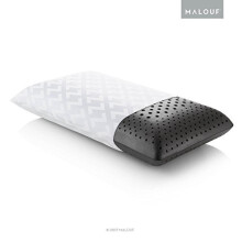 Z Zoned Dough Memory Foam Bed Pillow - Infused with Bamboo Charcoal - Excellent Neck Support - 5-Year Warranty - Queen - Mid Loft