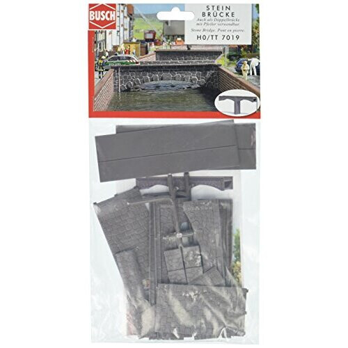 Busch 7019 Stone Bridge HO Structure Scale Model Structure