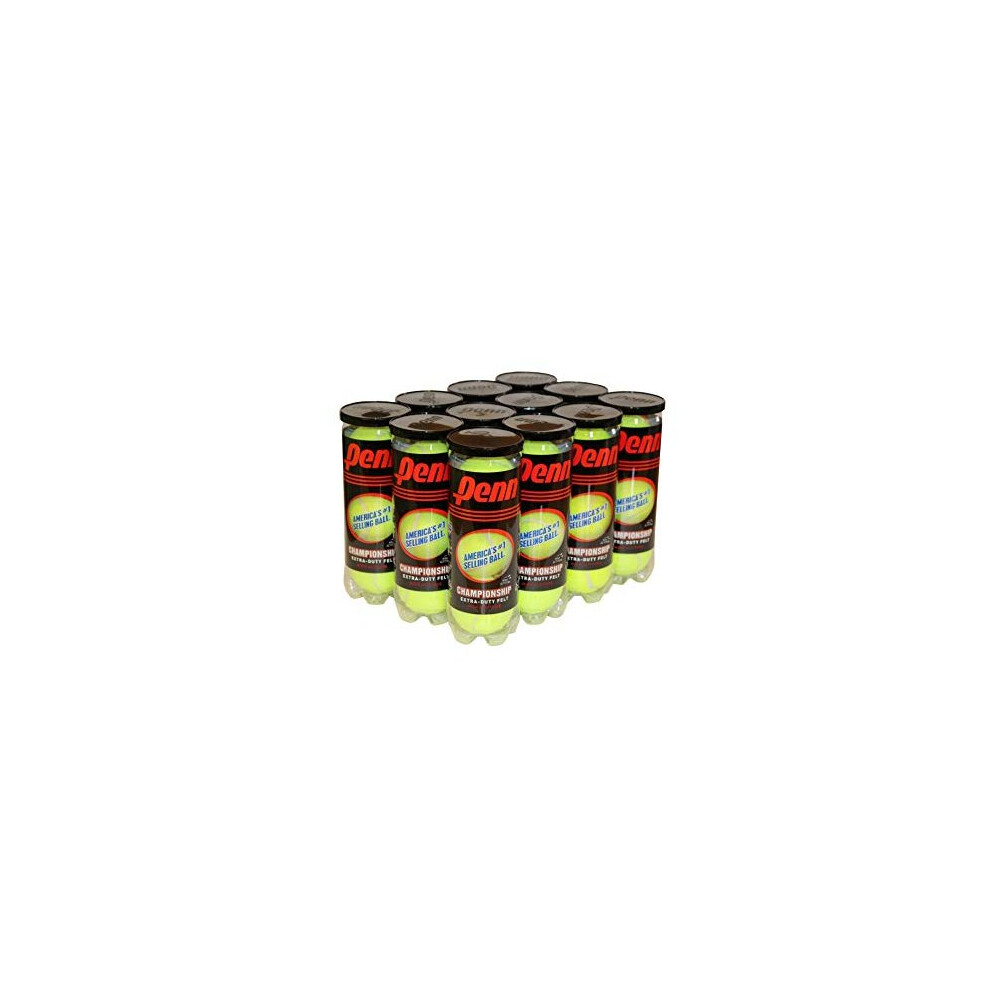 Penn championship High Altitude Tennis Balls - Extra Duty Felt Pressurized Tennis Balls, 12 can, 36 Balls