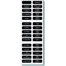 Blue Sea Systems AC Panel Extended 120 Label Set