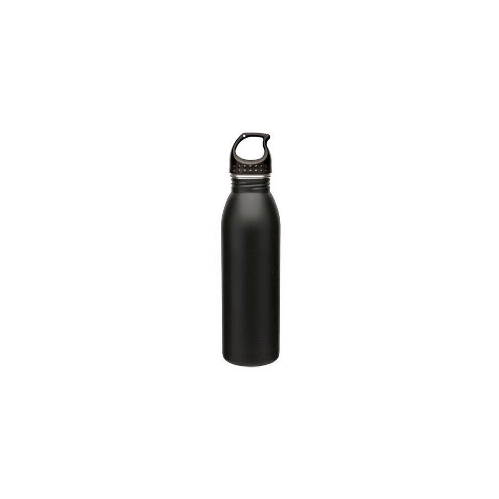 Slim Line Stainless Steel Water Bottle canteen - 24oz. capacity - Matte Black