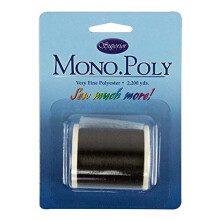 Superior Threads – Monopoly-Polyesterfaden mit reduziertem Glanz zum Quilten und unsichtbaren Applikationen, rauchfarben, 2.200 Yds.