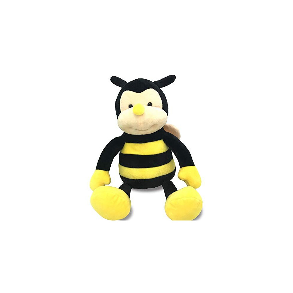 Peluche Nana La Abeja Con Cara Sonriente Y Alas Amarillas, Juguete Suave Con Forma De Abejorro Para Ni Os, 12 Pulgadas De La Cabeza A Los Pies-image