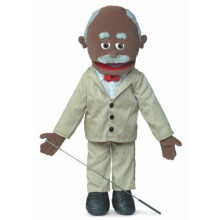 25"""""""" Pops Black Grandfather Full Body Ventriloquist Style Puppet