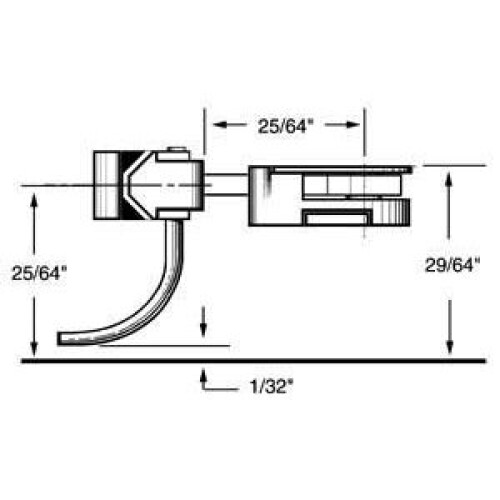 HO Body Mounted Coupler, 25/64 Center (2pr)