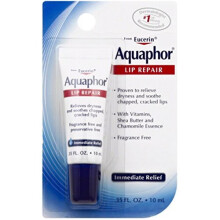 Aquaphor, Lip Repair, Immediate Relief, Fragrance Free, 0.35 fl oz (10 ml)