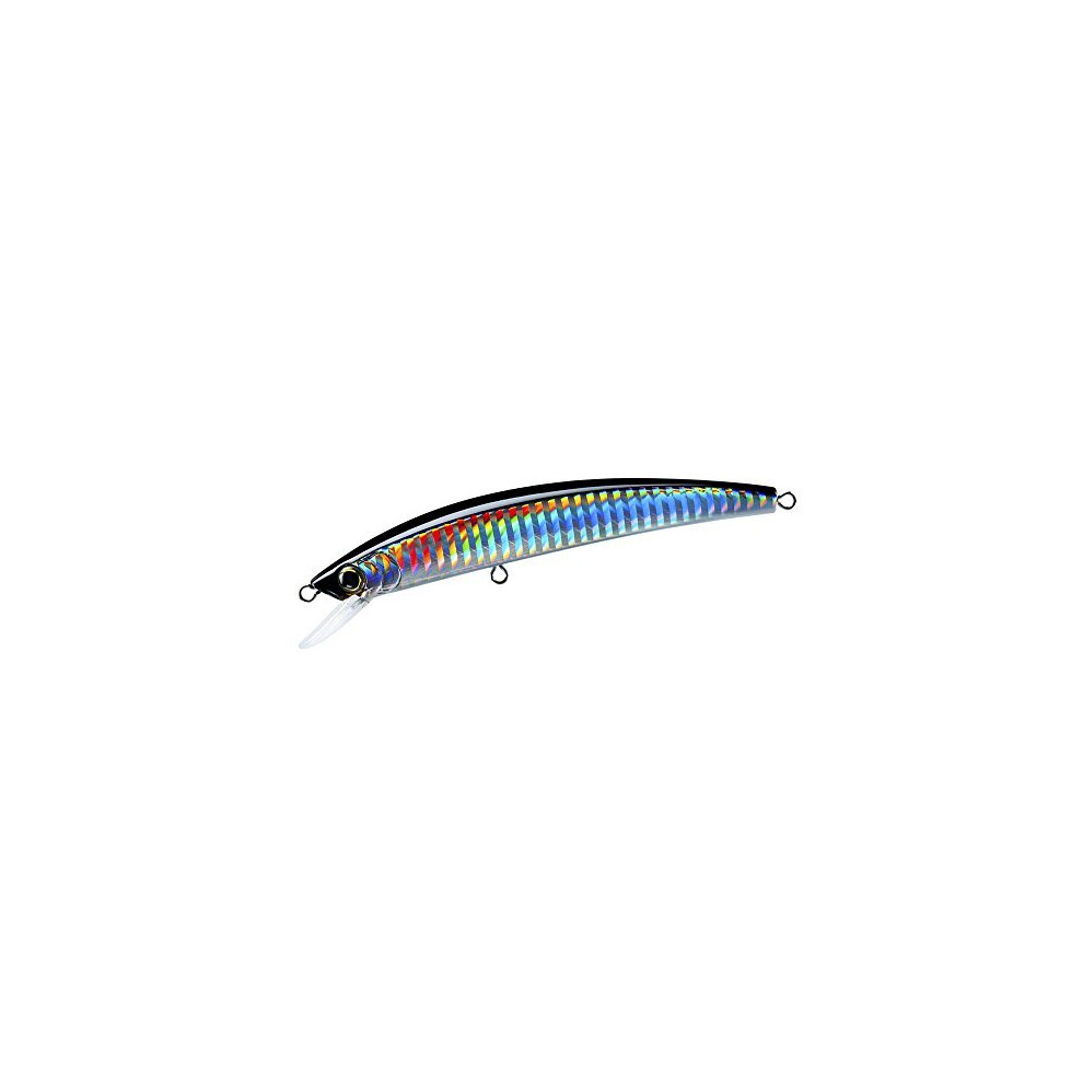 Yo-Zuri R1125-c4 crystal Minnow Floating Diver Lure, Silver Black